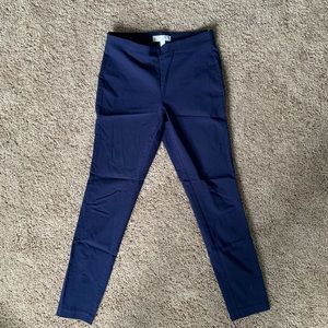 Dark Blue Michael Kors Stretchy Cropped Pants